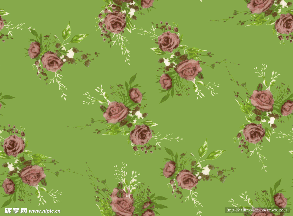 玫瑰花 扎染花 渐变