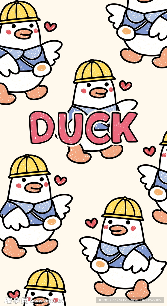萌趣鸭子