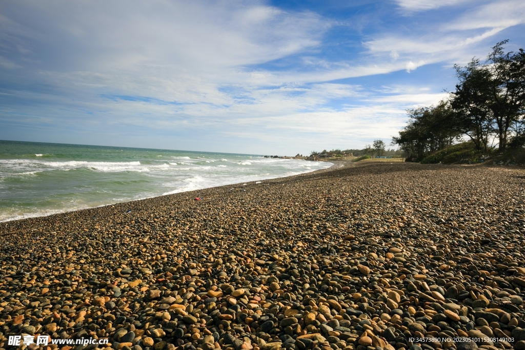 海滩鹅卵石