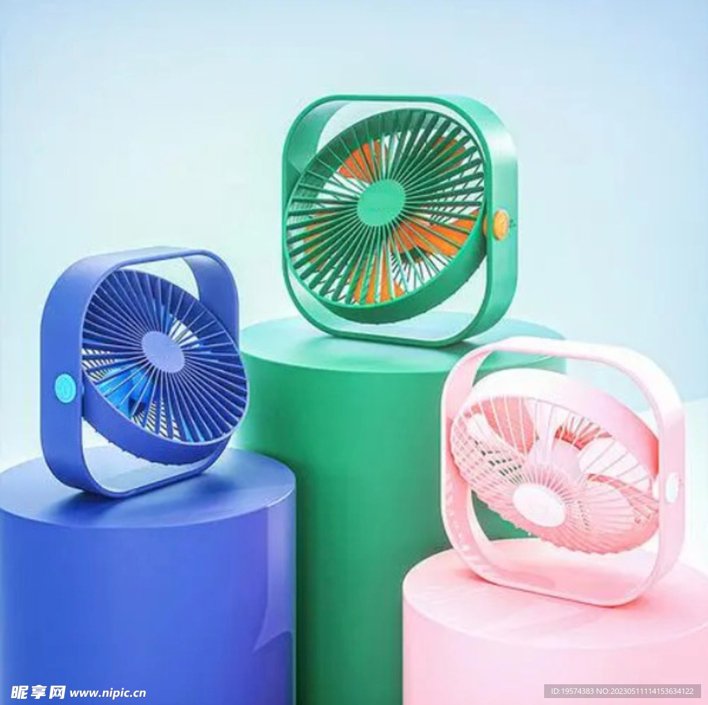 C4D模型电风扇