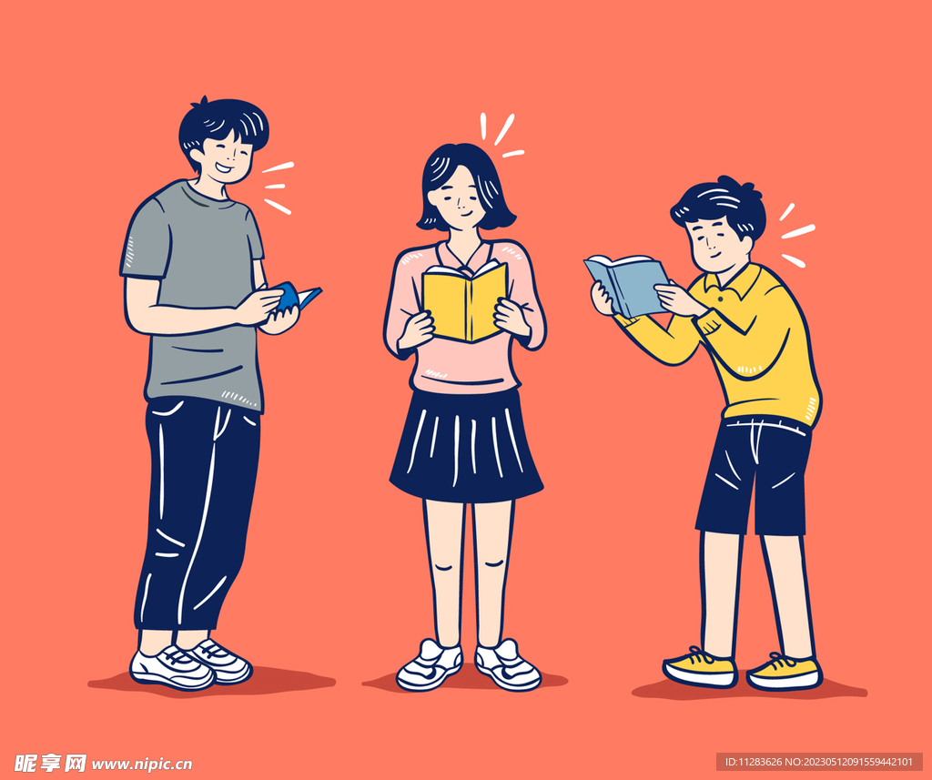 读书人物素材