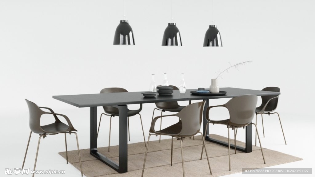 C4D模型 餐桌