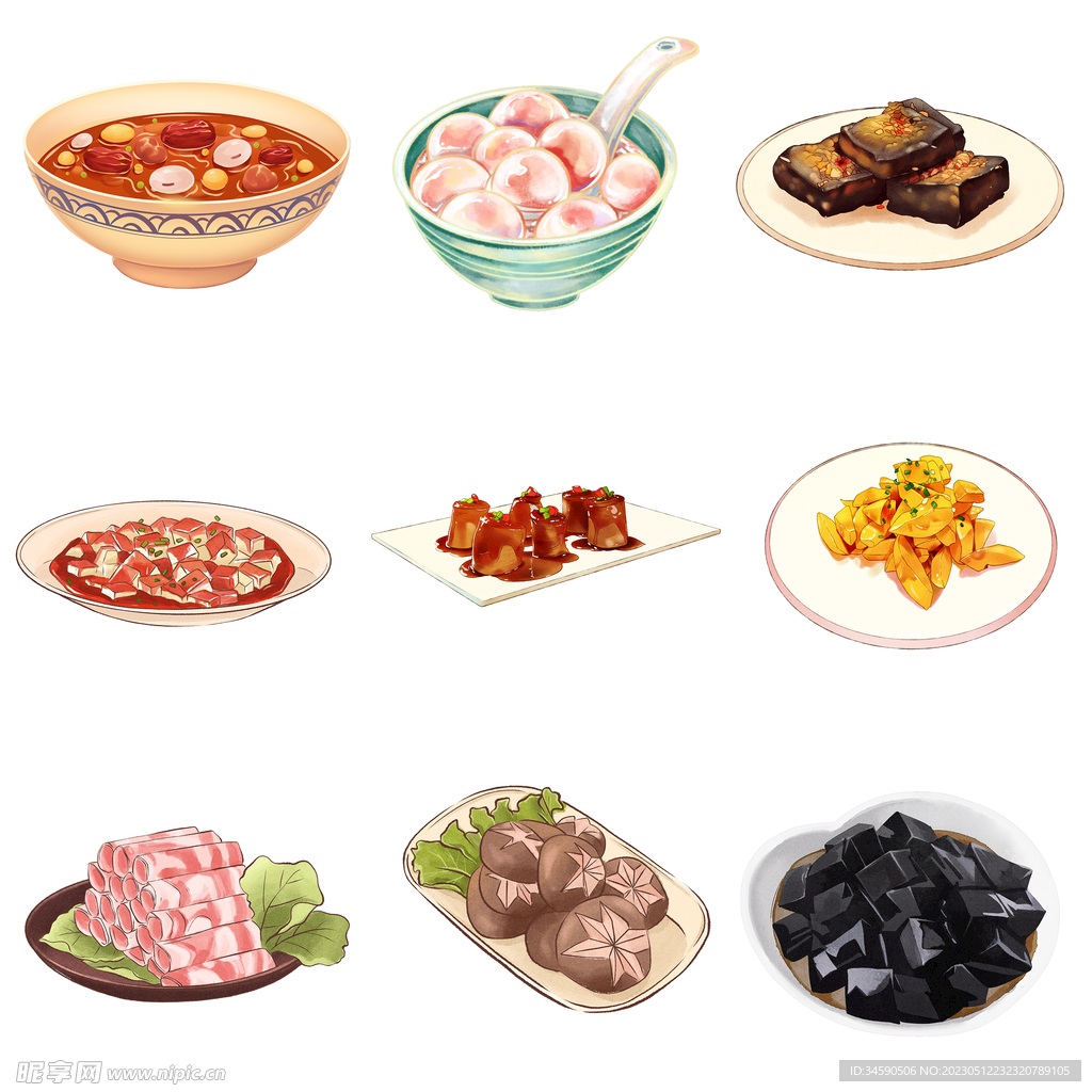 各式美食素材