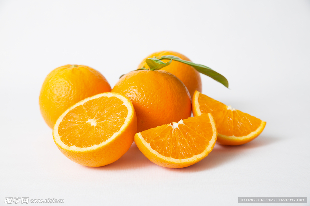 橙子白底背景