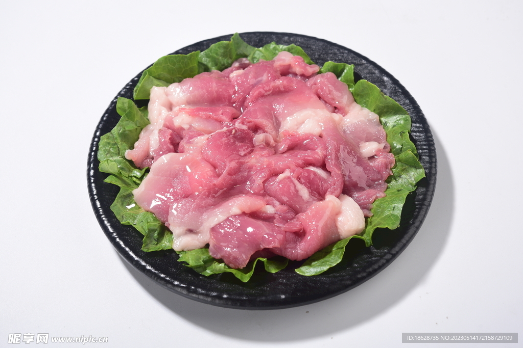 黑猪肉片