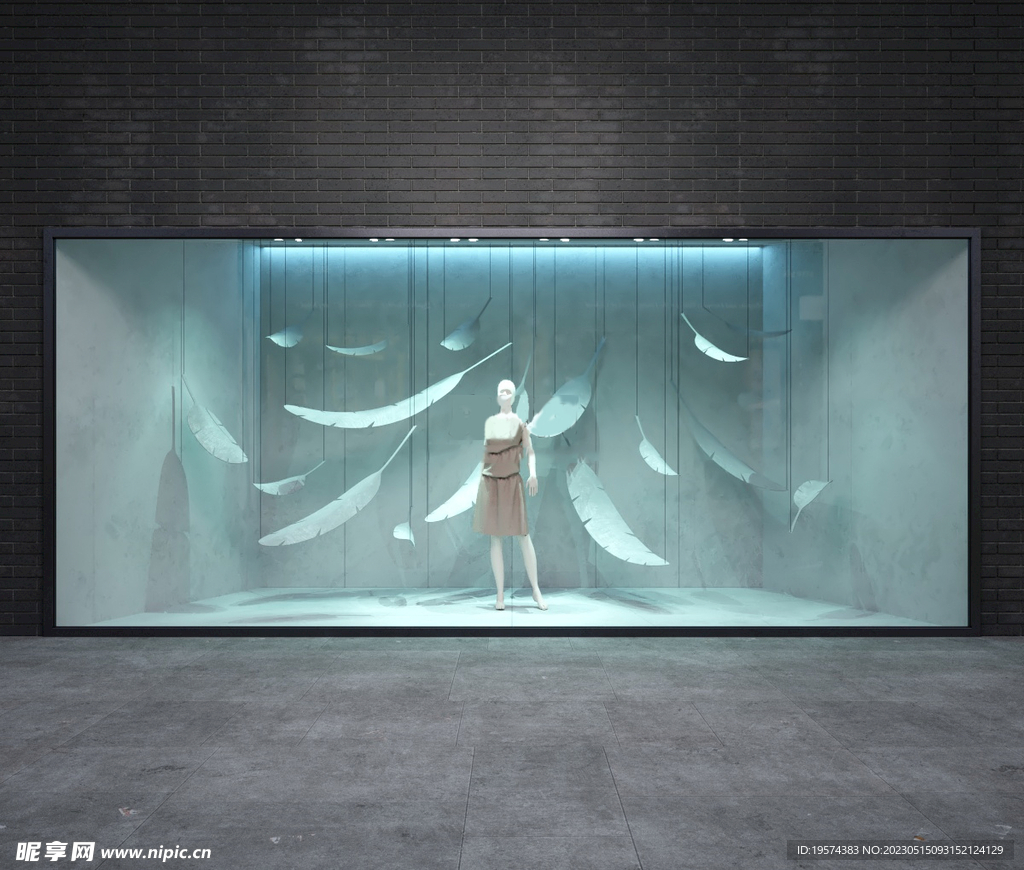 C4D模型 橱窗  