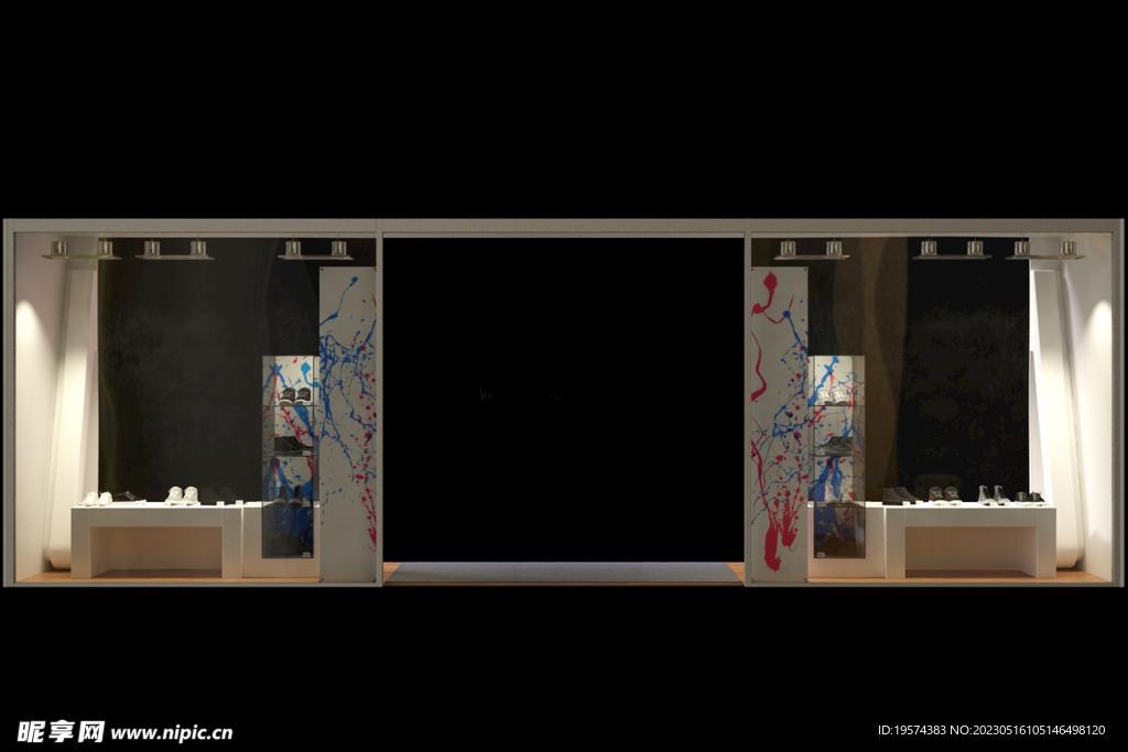 C4D模型 橱窗  