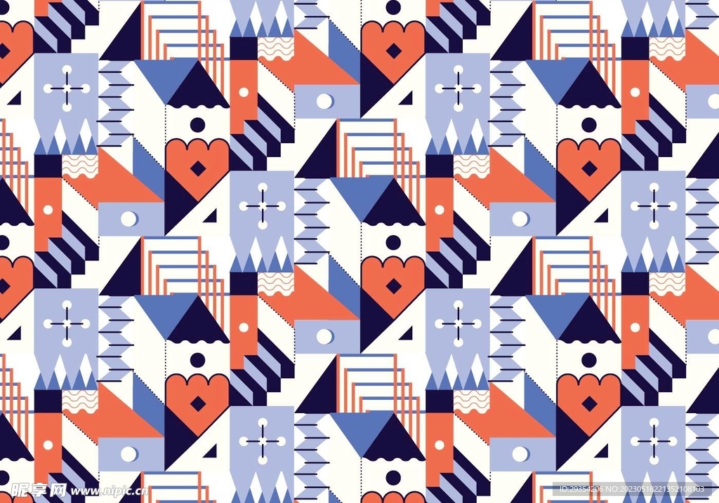 几何无缝背景图片