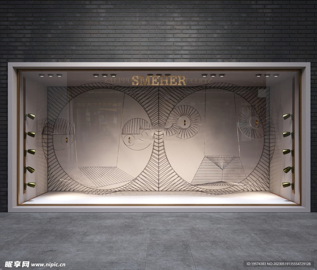 C4D模型 橱窗  