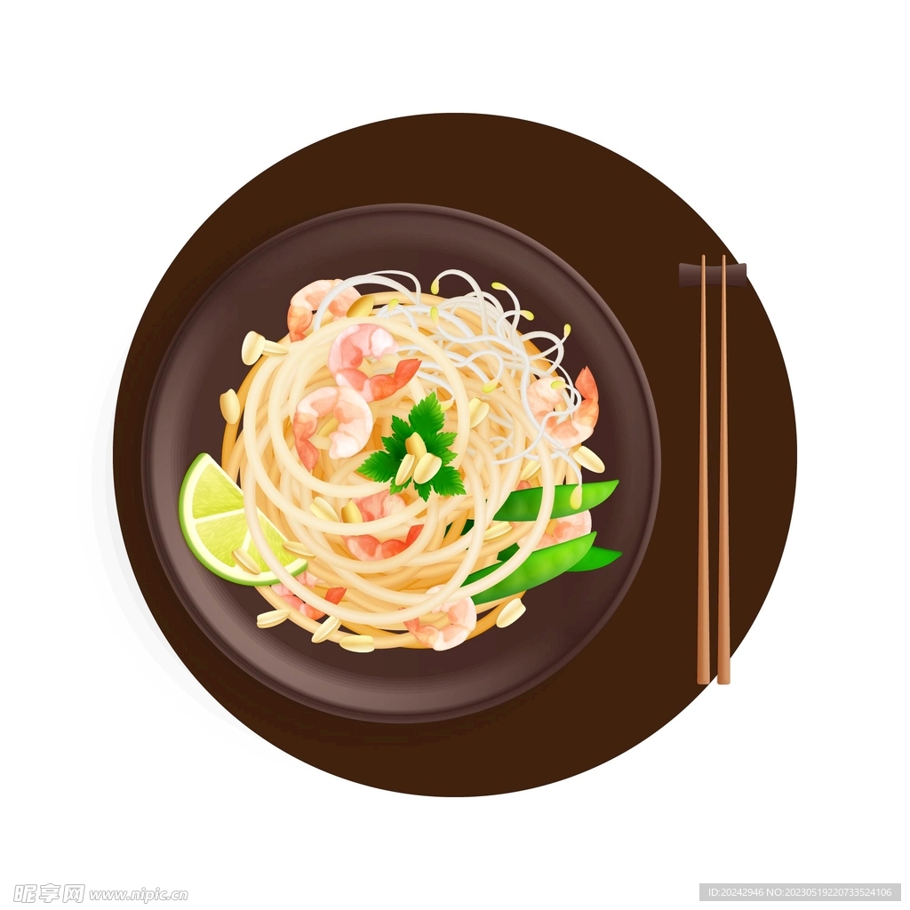 海鲜拌面