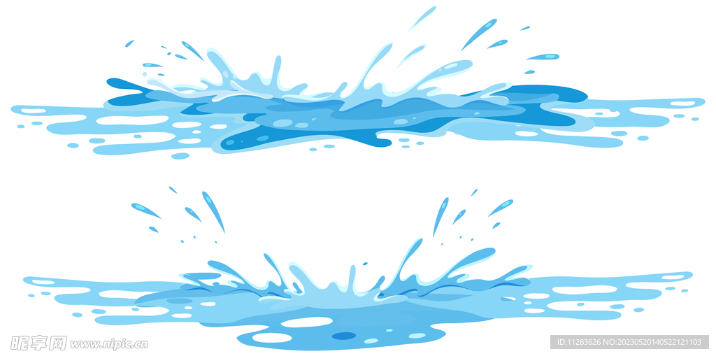 积水插画素材
