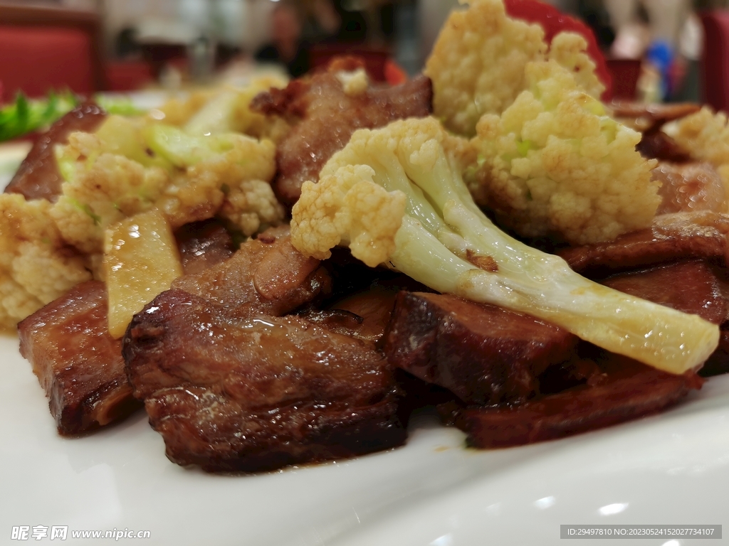 菜花炒肉