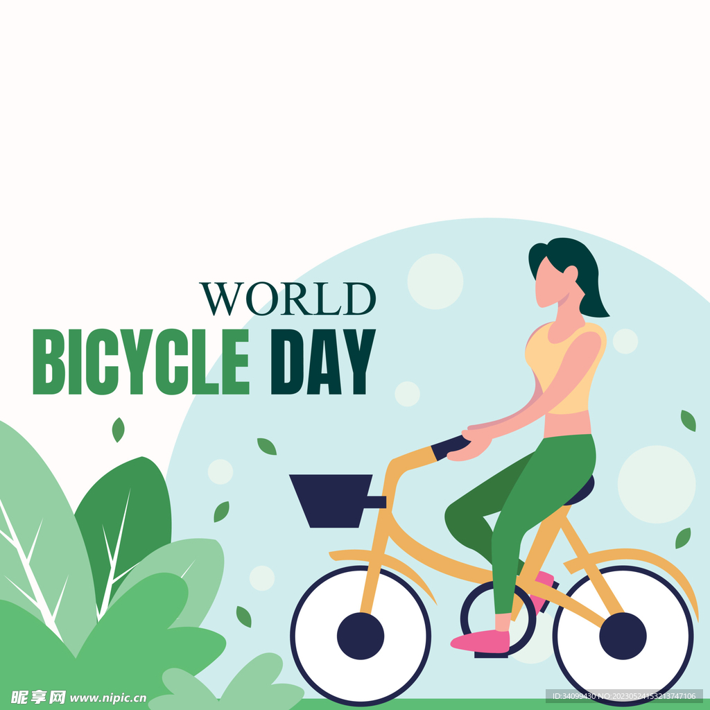 世界自行车日素材