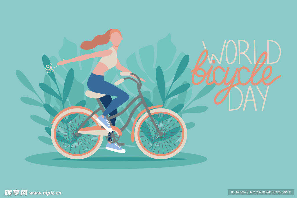 世界自行车日素材