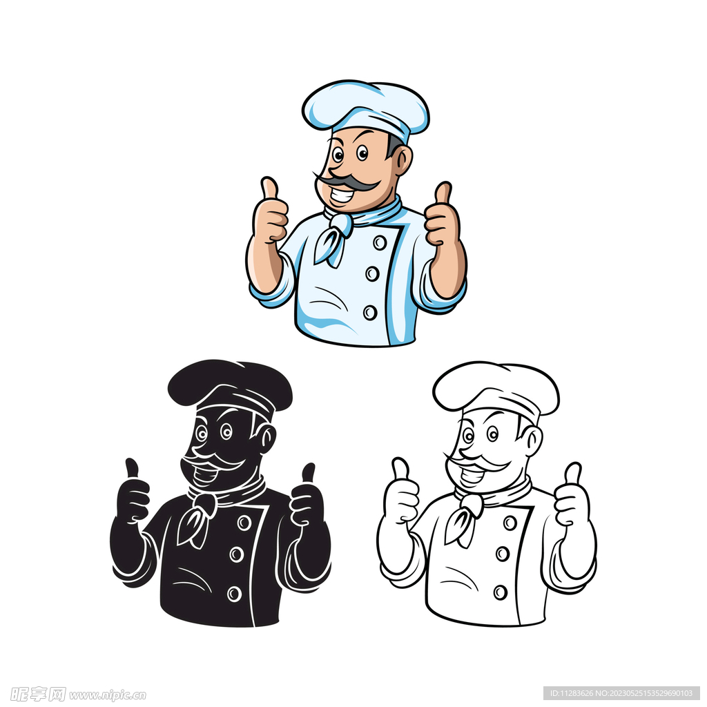 卡通厨师
