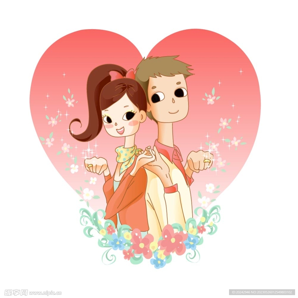  情侣插画