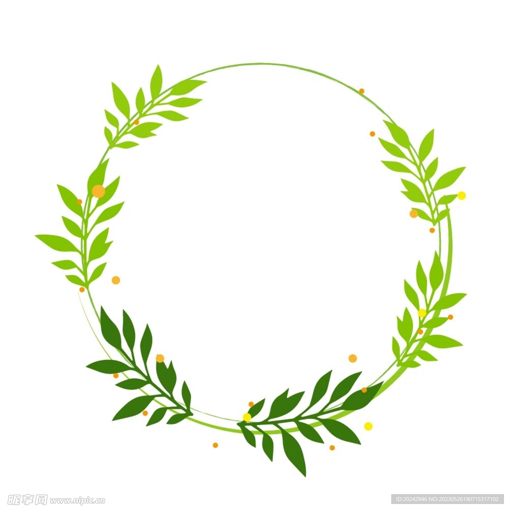 植物叶子边框  