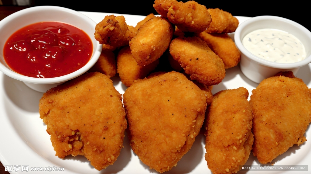 香辣油炸鸡块美食餐饮图片高清