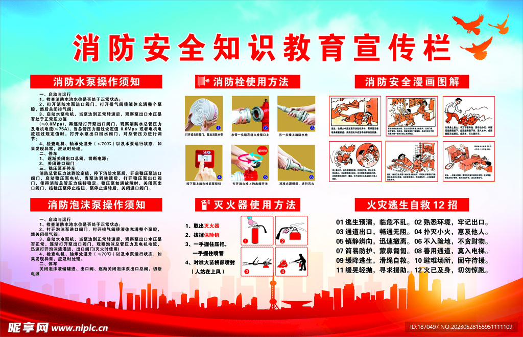 消防安全知识教育宣传栏