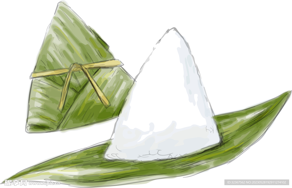  粽子矢量插画 