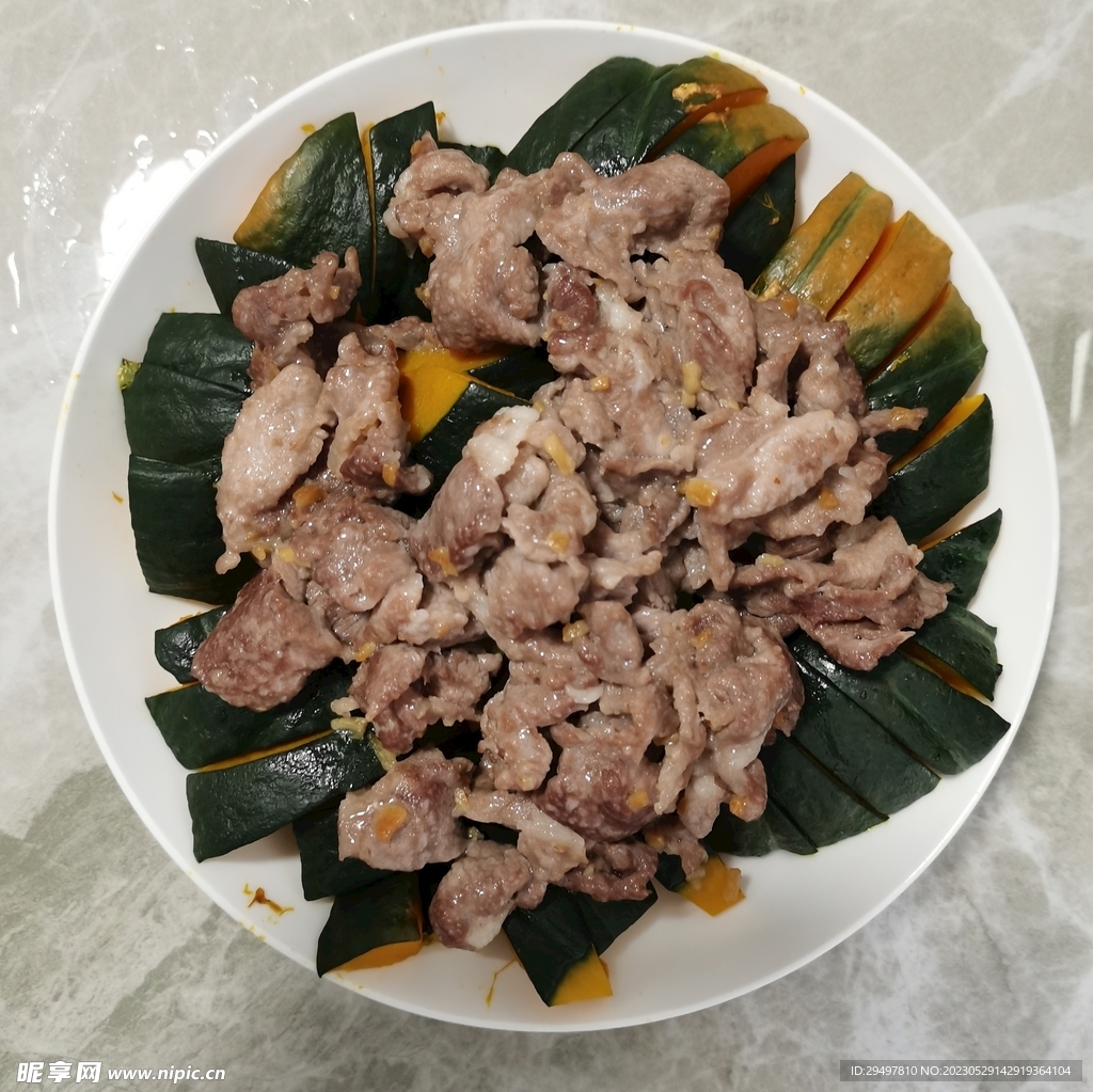 南瓜蒸排骨