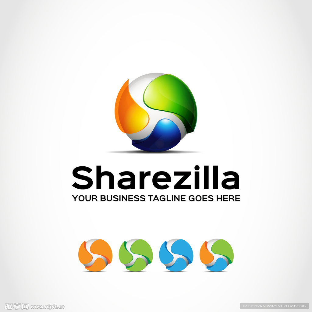 立体科技感logo