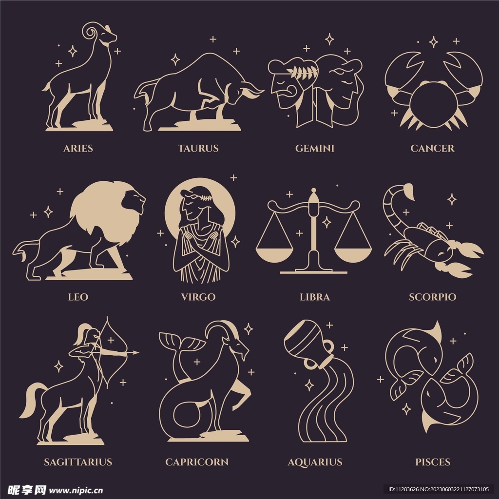 十二星座图标