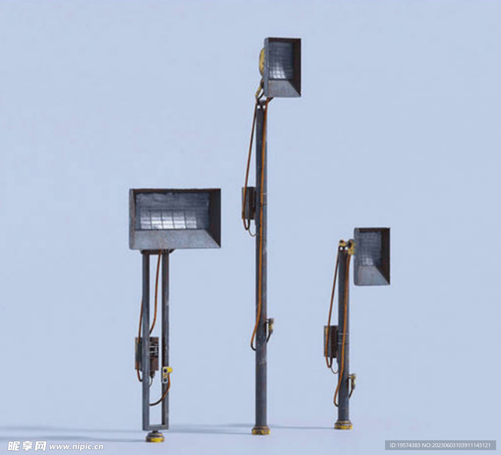 C4D模型 工厂设备  