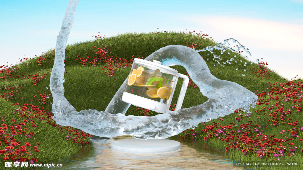 C4D模型水壶