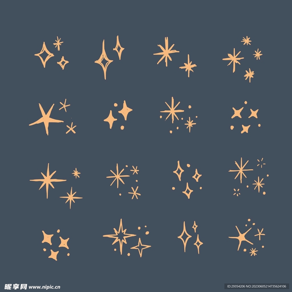 手绘星星图片