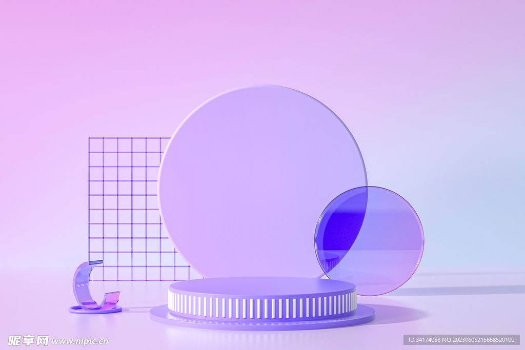 紫色小清新背景