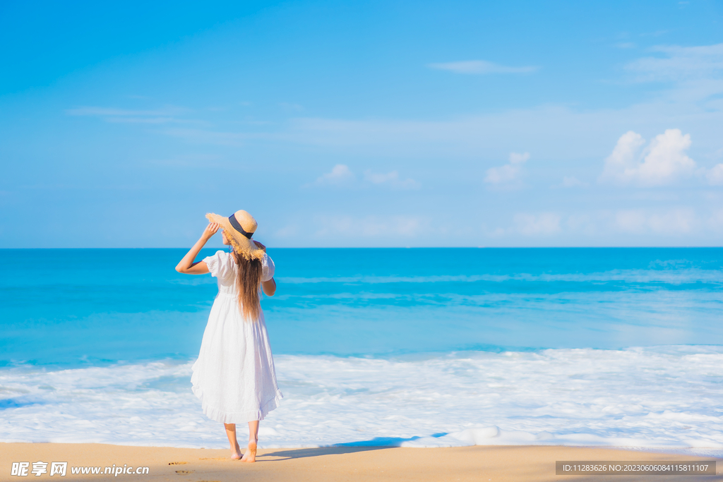海边美女