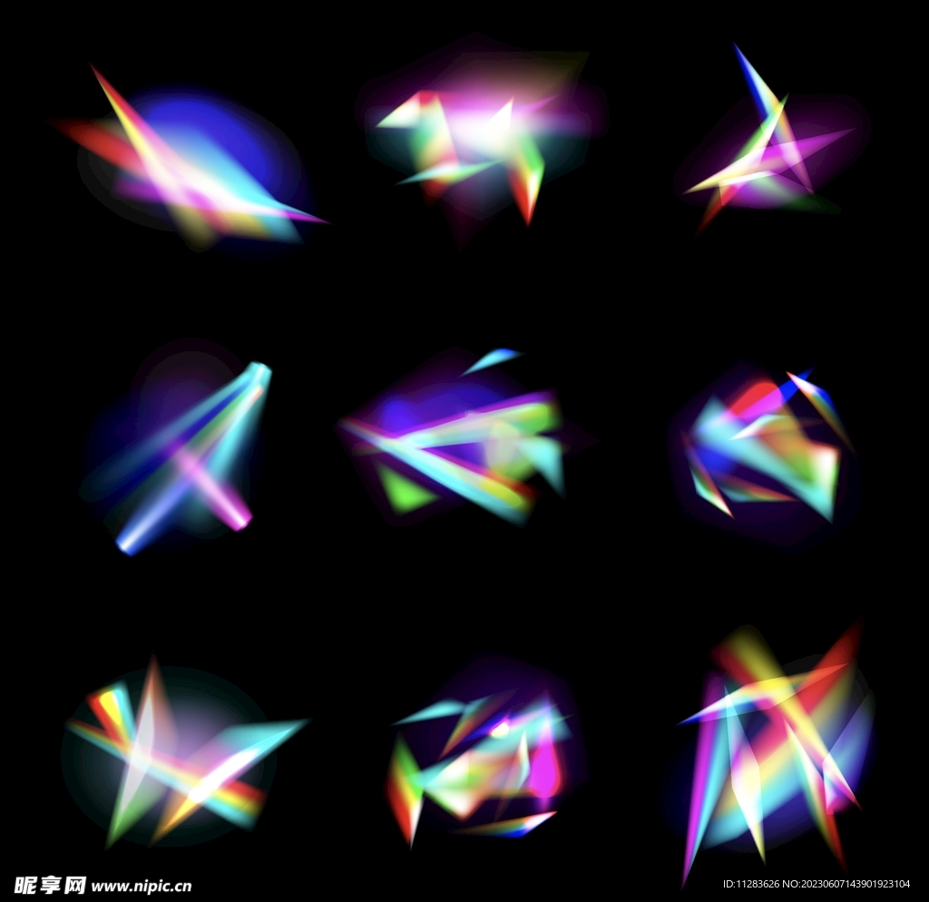 水晶彩虹光斑