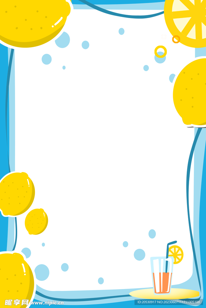 夏日卡通海报背景