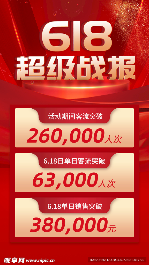 618战报海报