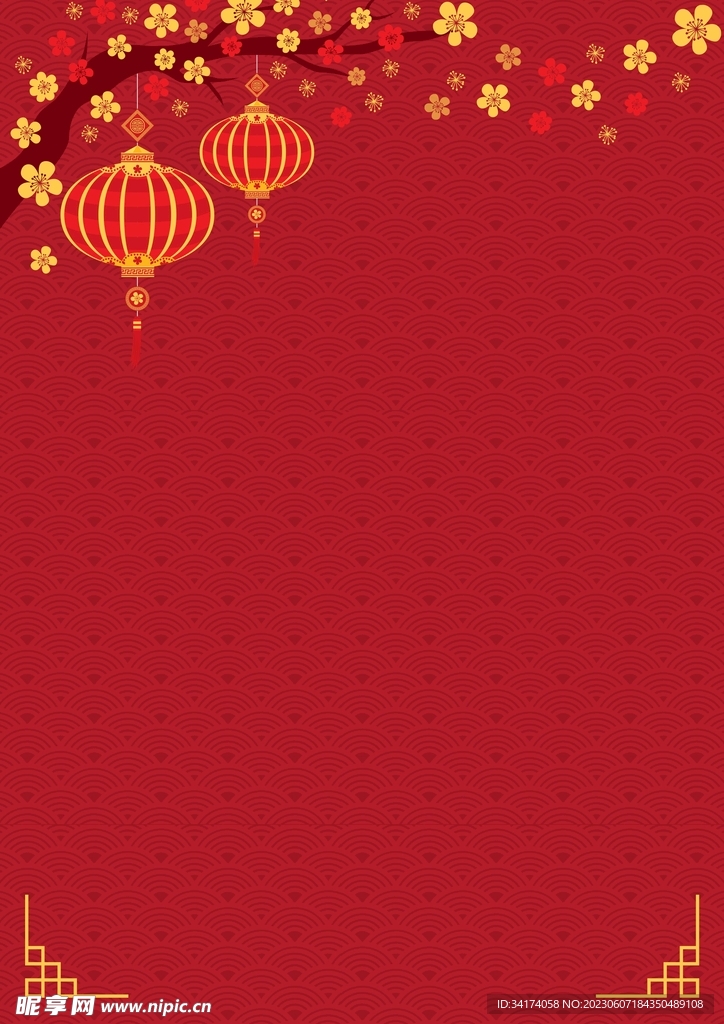 红色背景