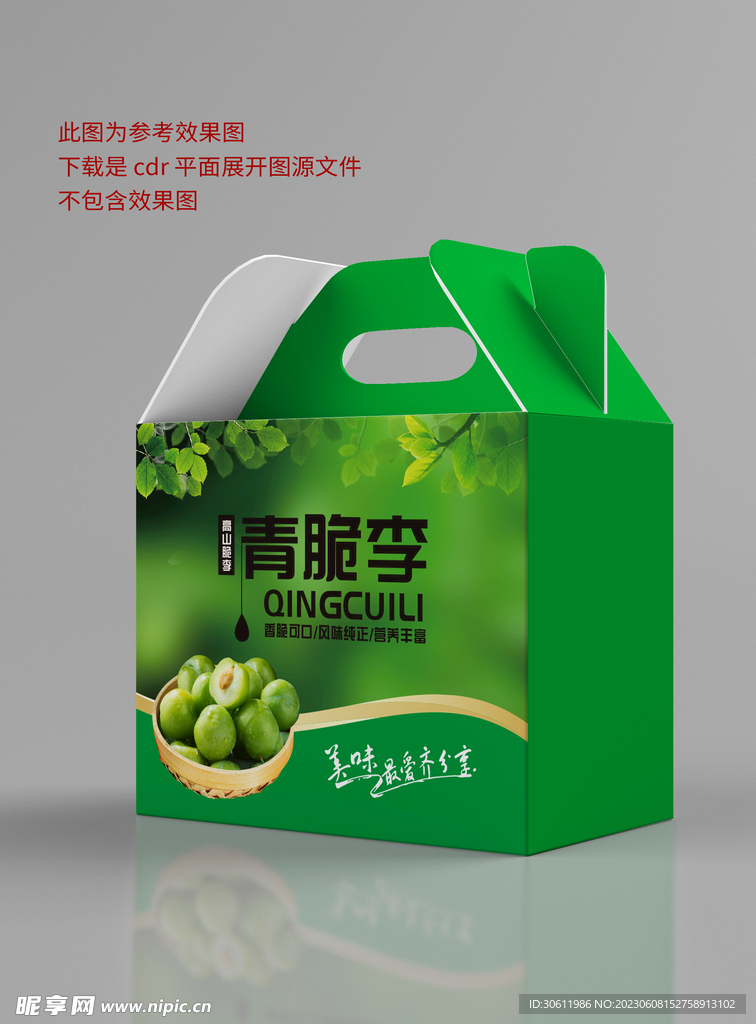 李子包装设计 平面展开图