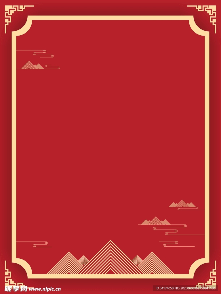 红色背景