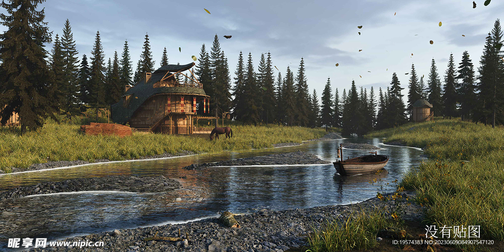 C4D模型 风景