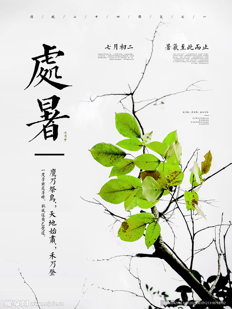 处暑海报