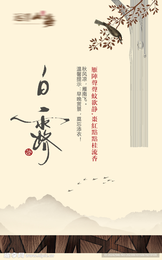白露海报  