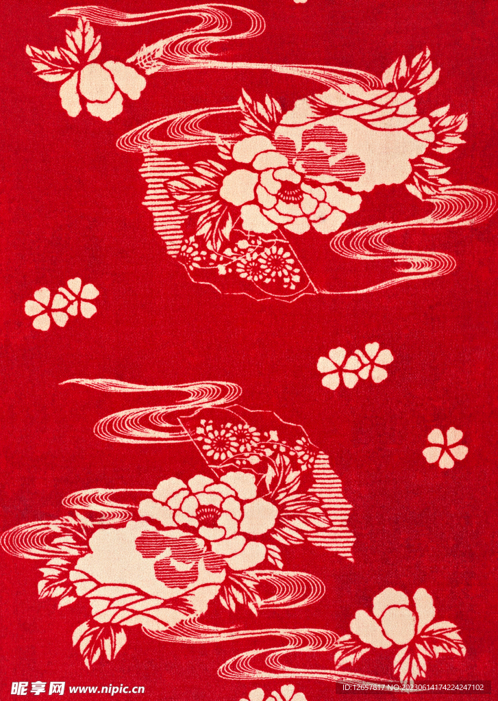 日式小花花纹