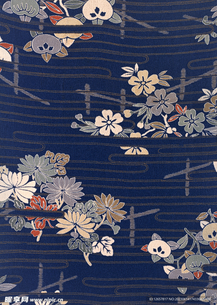 日式小花花纹