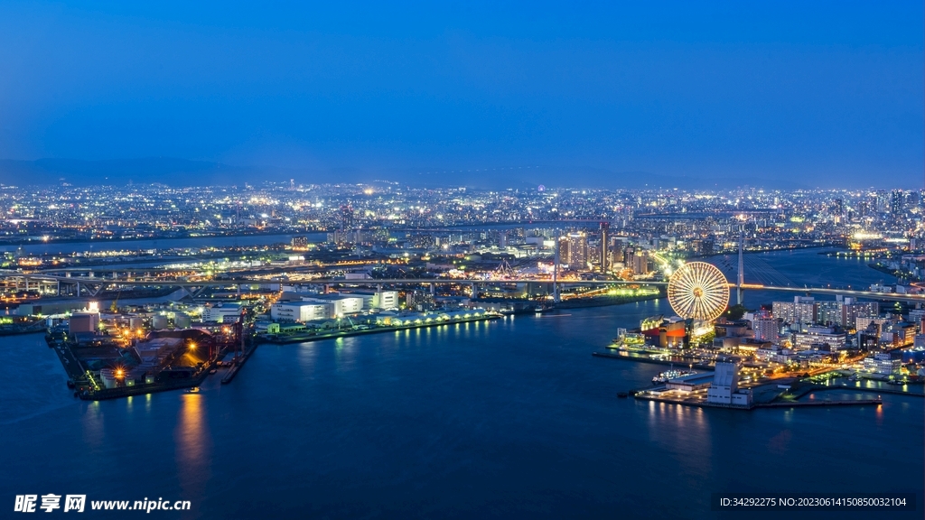现代大都市夜景