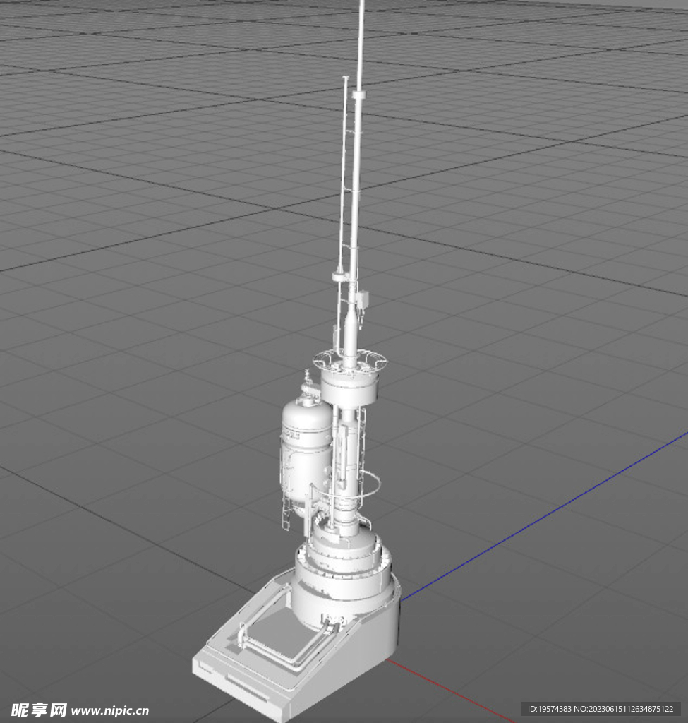 C4D模型 工厂设备 