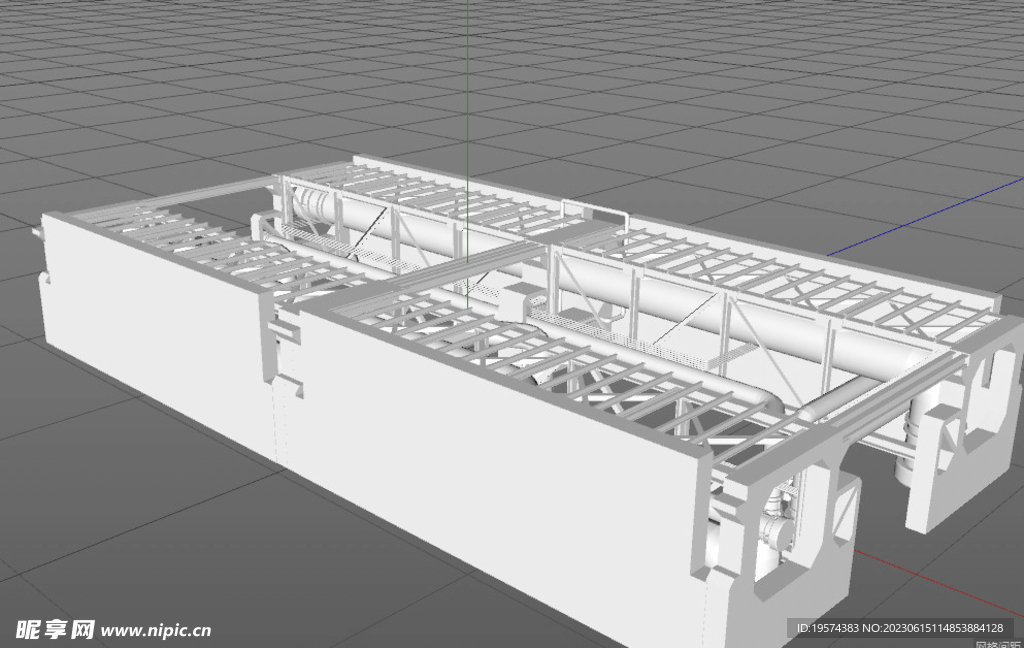  C4D模型 工厂设备  