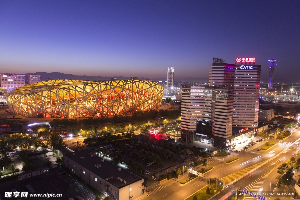 北京城市夜景