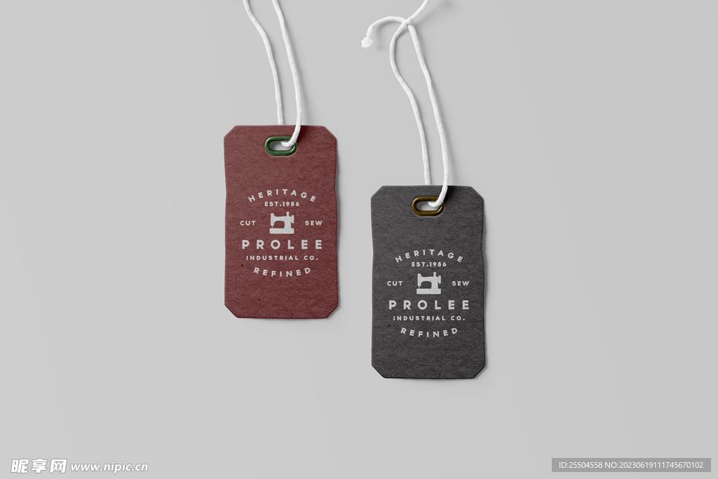 服饰吊牌标签样机