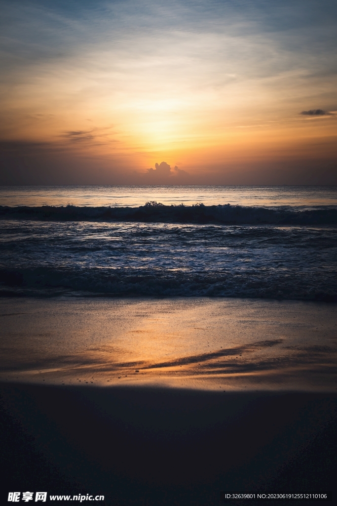 海边夕阳