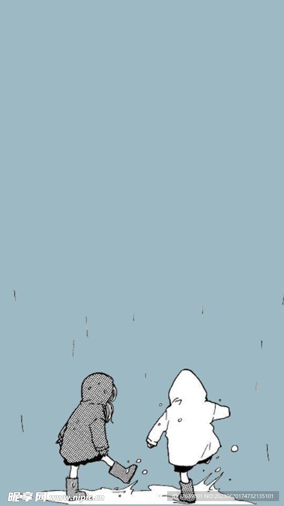 儿童踩水